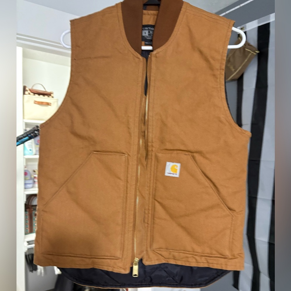 Carhartt Brown Insulated Work Vest